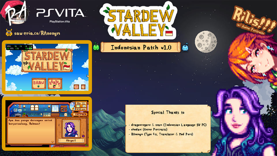 Stardew Valley Bahasa Indonesia [PS VITA]